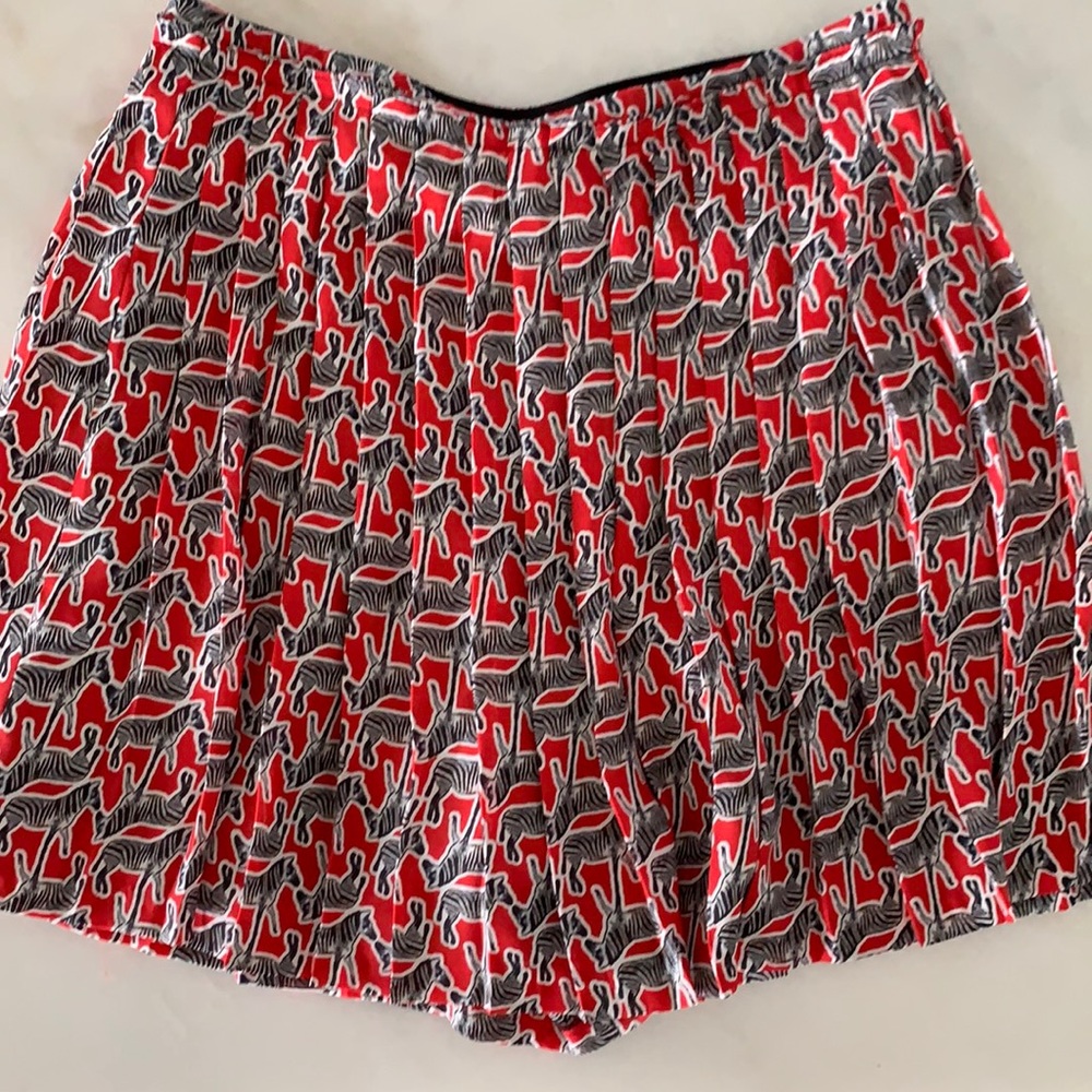 Zara Pleated Zebra Pleated Skort